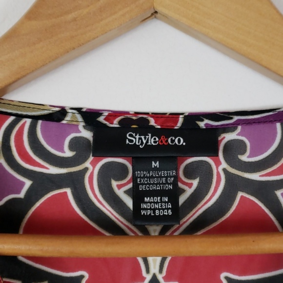 Colorful Sheer Tunic - Picture 3 of 8